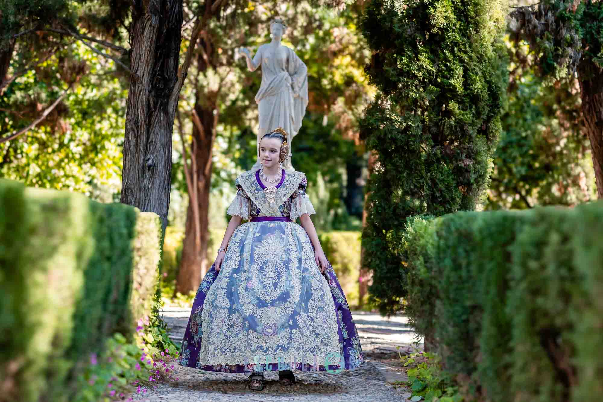 Fallera en Jardiines de Monforte